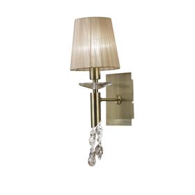 M3884/S  Tiffany AB Crystal Switched Wall Lamp 1+1 Light